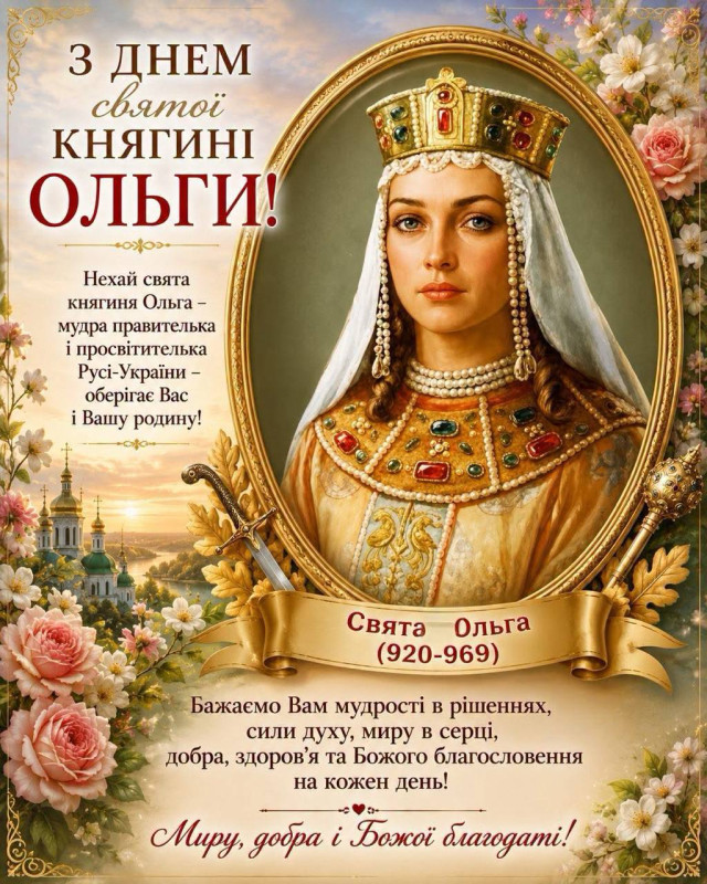 З Днем святої княгині Ольги: вітання та побажання