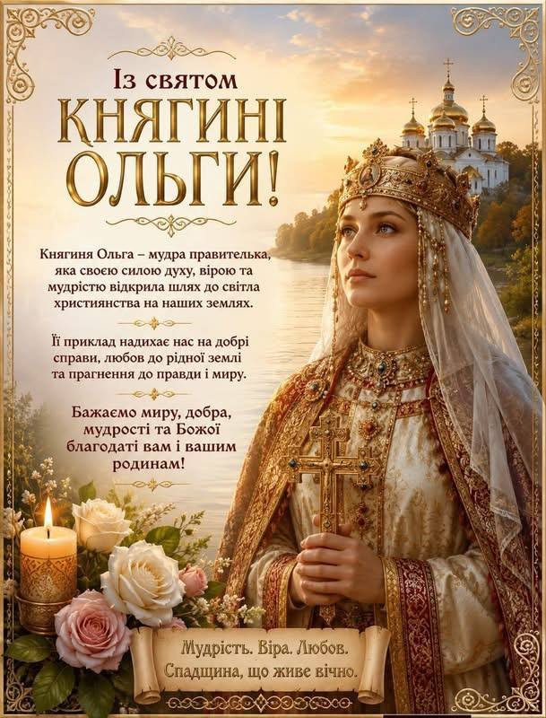 Листівка на День святої княгині Ольги