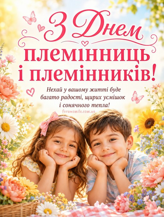 З Днем племінників і племінниць 