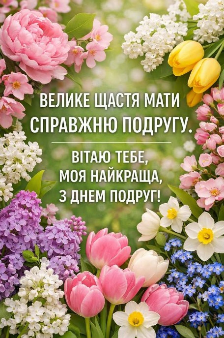 Привітання на День подруг 