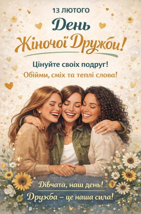 Ціную нашу дружбу! З Днем Жіночої Дружби! 