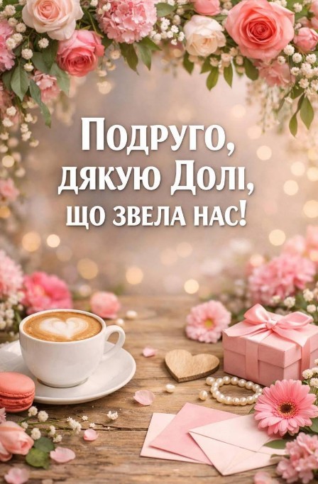 Мила подруго! Дякую за твою щирість, підтримку і за те, що ти є.