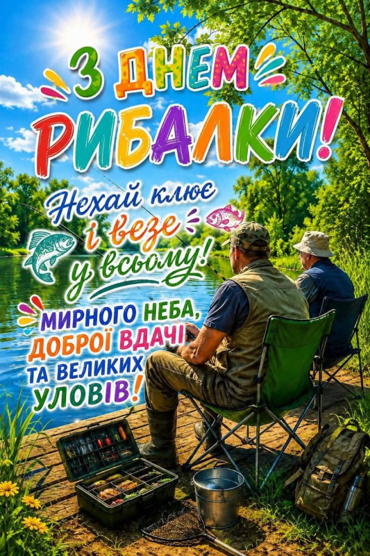 З Днем рибалки: гарні побажання та природа