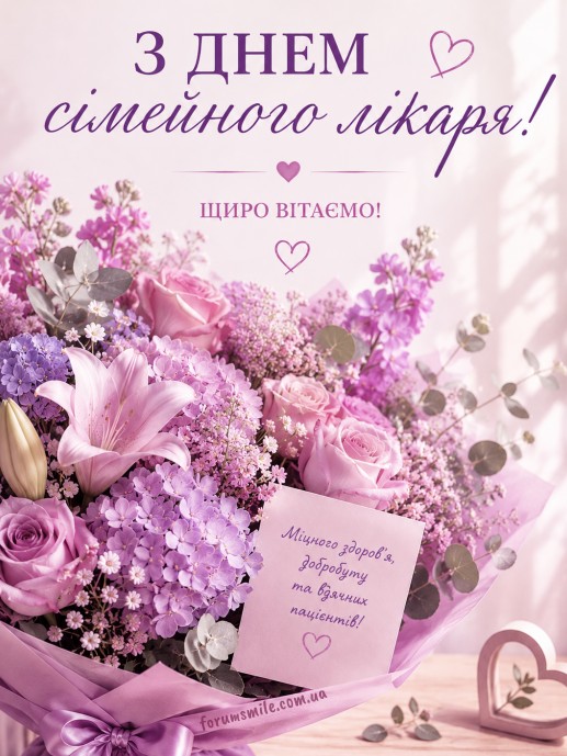 Листівка з Днем сімейного лікаря