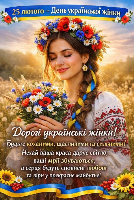 З Днем української жінки! Миру та добра!