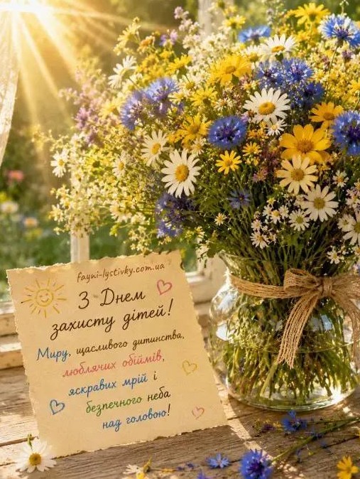 Листівка до Дня захисту дітей
