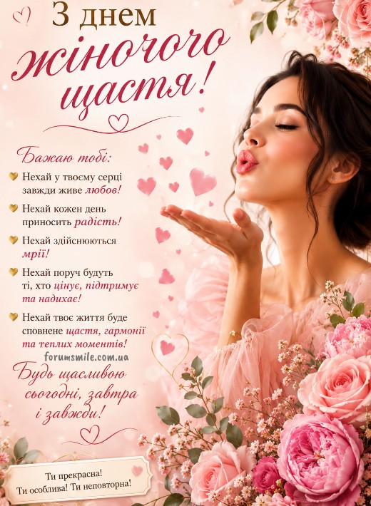 З Днем жіночого щастя