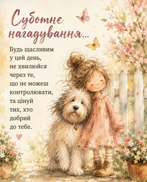 Суботнє нагадування, будь щасливим!
