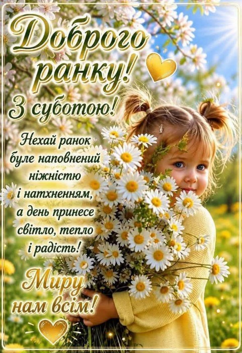 Доброго ранку з суботою