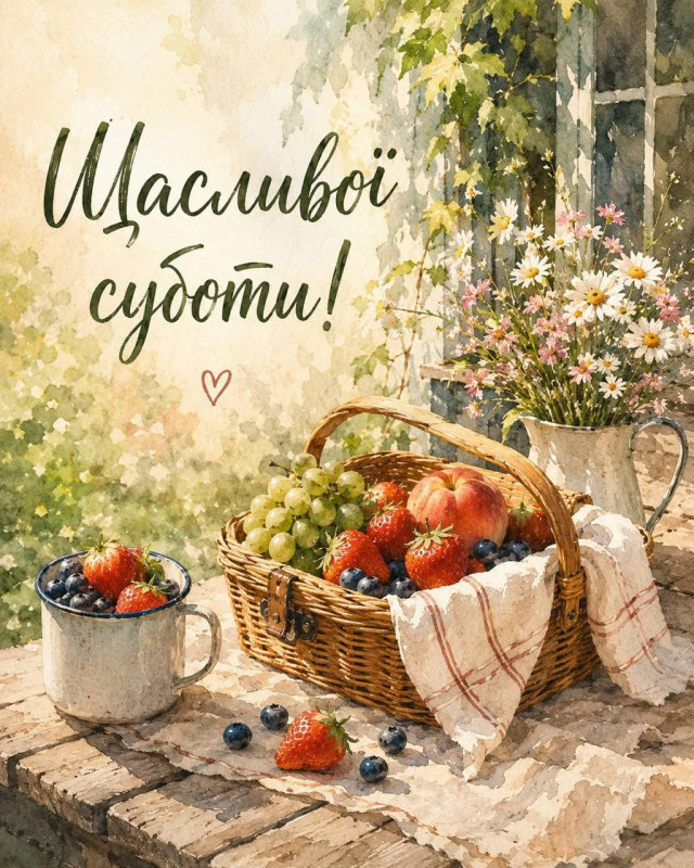 Листівка Щасливої суботи