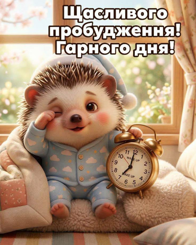 Щасливого пробудження та гарного дня