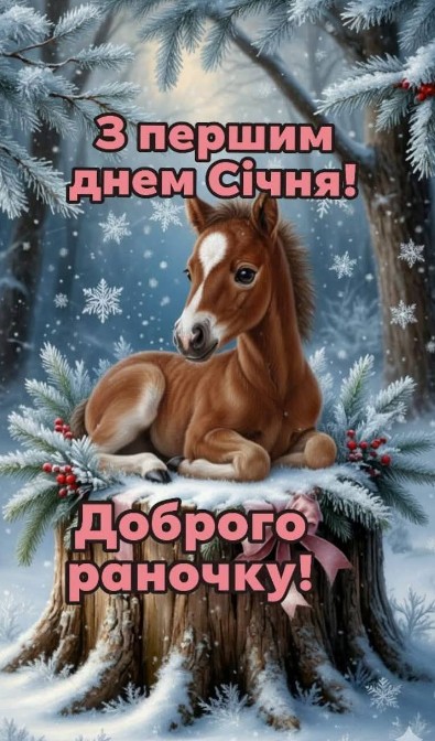 З Першим Днем Січня! Доброго Раночку!