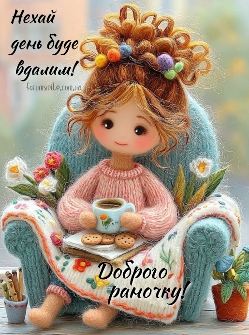 Доброго раночку! Нехай день буде вдалим!