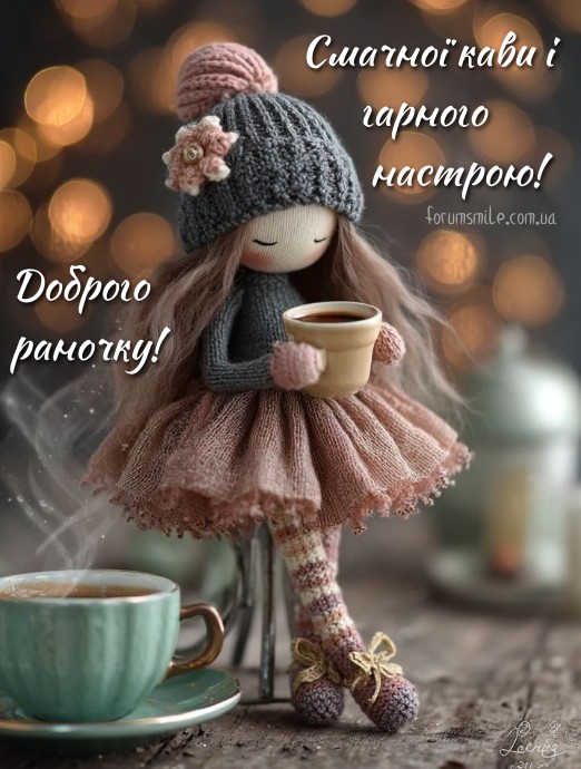Смачної кави і гарного настрою! Доброго раночку!