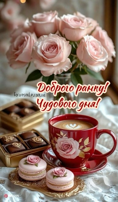 Доброго ранку, чудового дня і світлих думок!