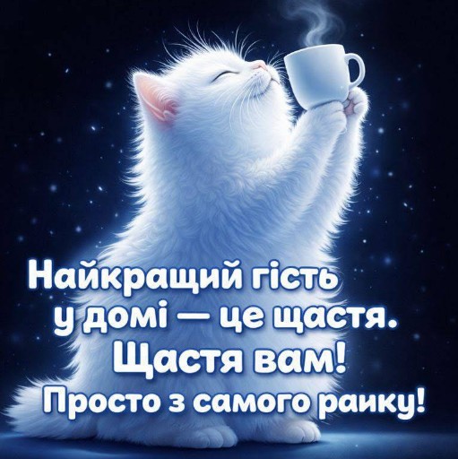 Гарного настрою! Щасливого раночку!