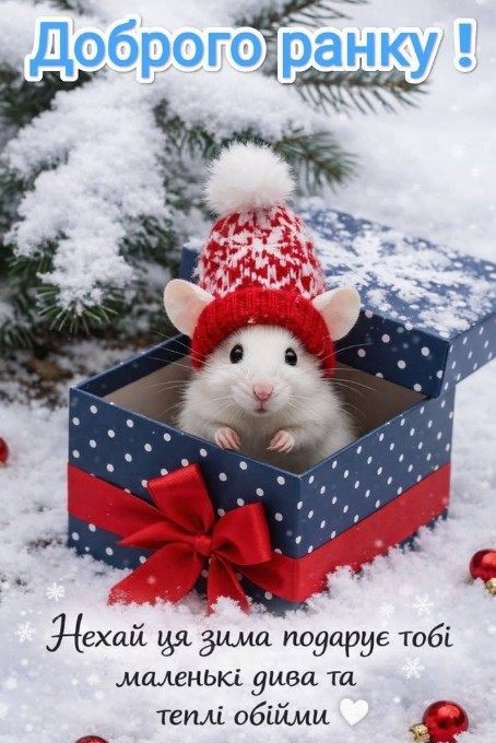 Доброго ранку! Зимового настрою з теплими емоціями