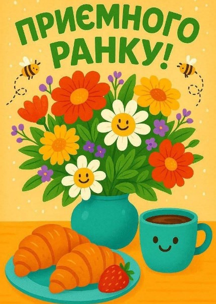 Приємного ранку і нехай цей день принесе тільки хороше! 