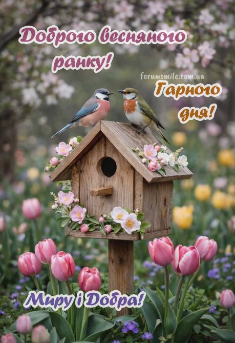 Дві пташки сидять на дерев