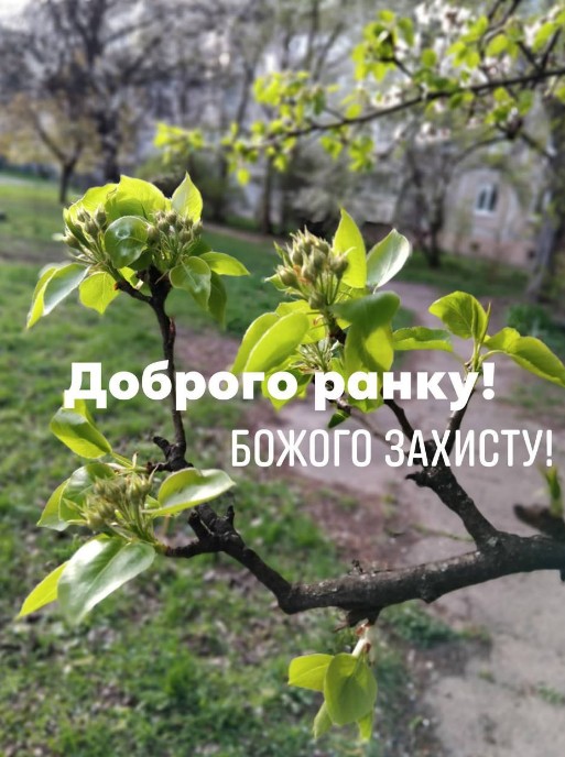 Листівка Доброго ранку! Божого захисту!