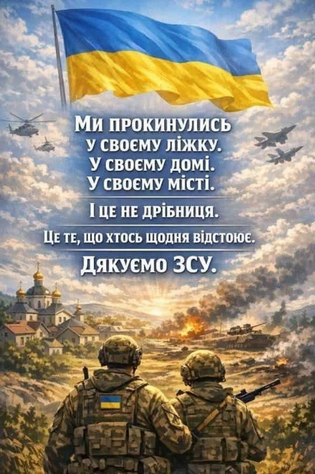 Патріотична листівка Дякуємо ЗСУ — щира подяка захисникам