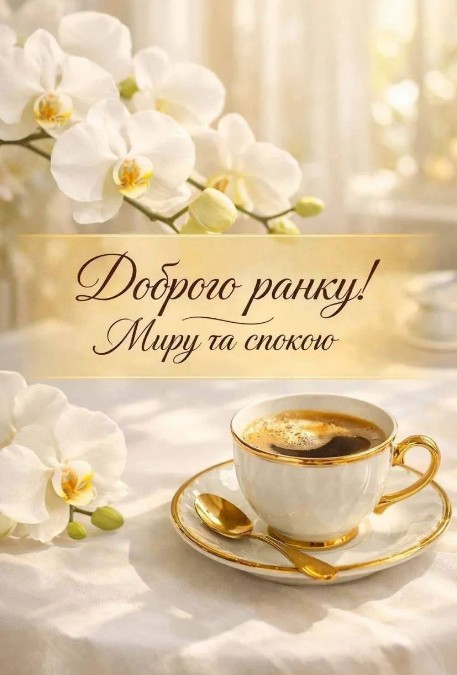 Листівка Доброго ранку, миру та спокою