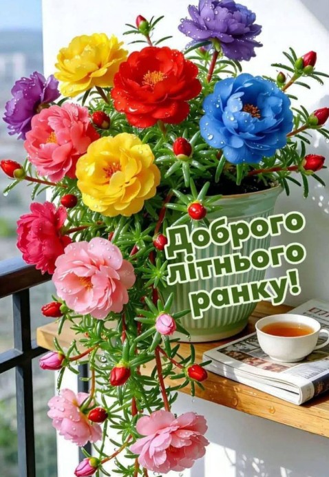 Листівка Доброго літнього ранку