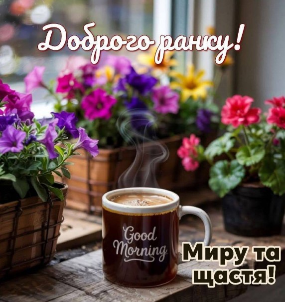 Листівка Доброго ранку, побажання миру