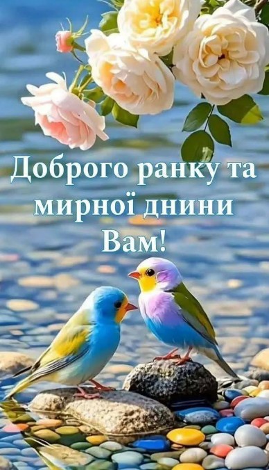 Доброго ранку та мирної днини Вам