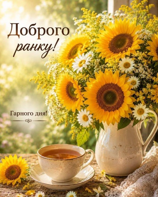 Побажанням доброго ранку