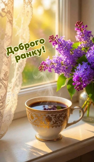Листівка Доброго ранку, гарне привітання