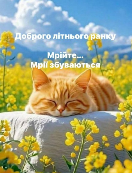 Доброго літнього ранку
