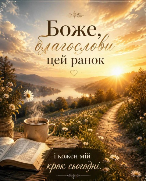 Боже, благослови цей ранок