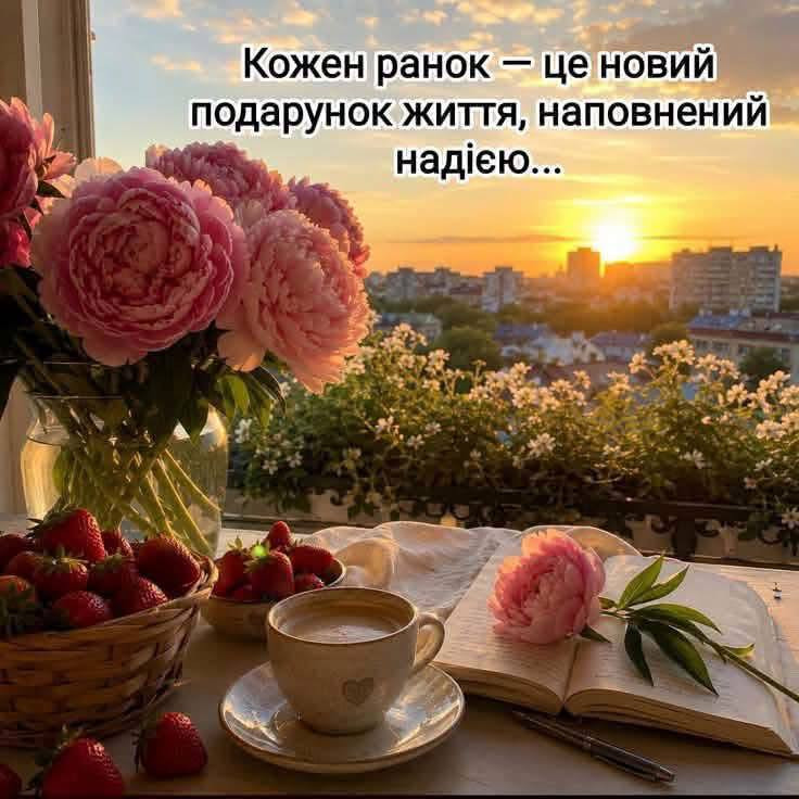 Листівка з добрим ранком