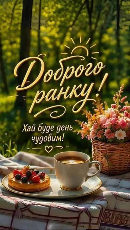 Хай ранок буде чудовим.
