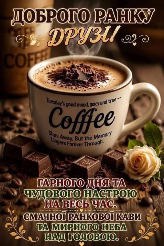 Листівка Доброго ранку друзі 