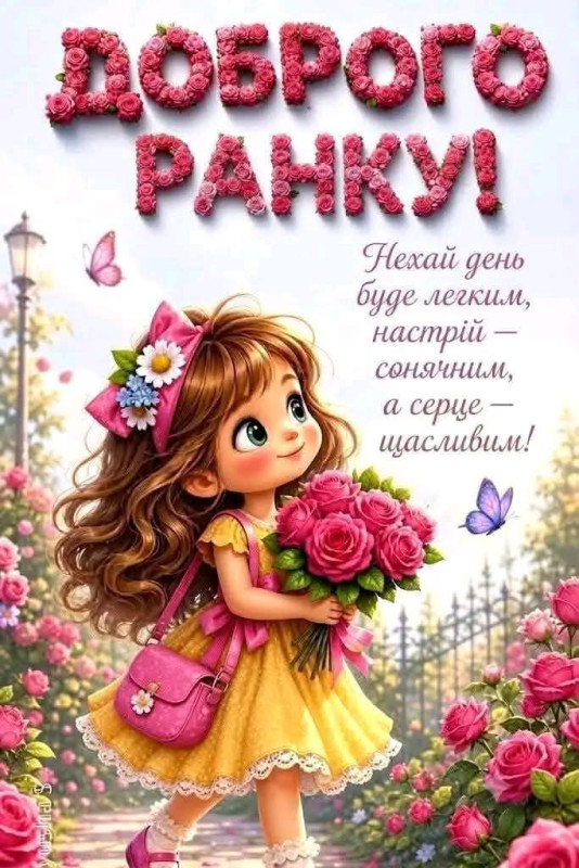 Доброго ранку! Хай день сонячним та легким!