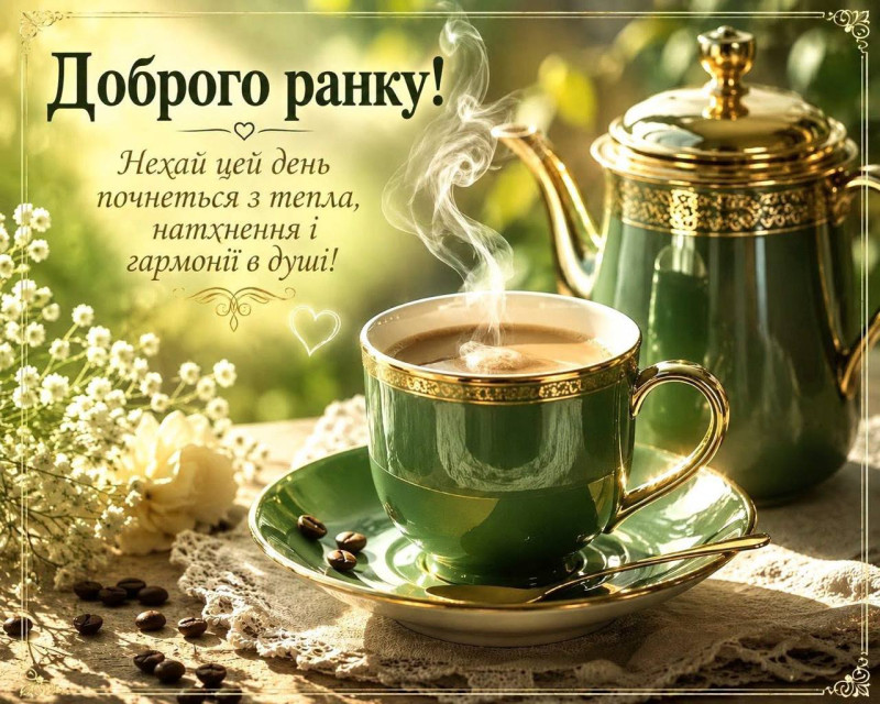 Листівка Доброго ранку: кава, натхнення та гармонія