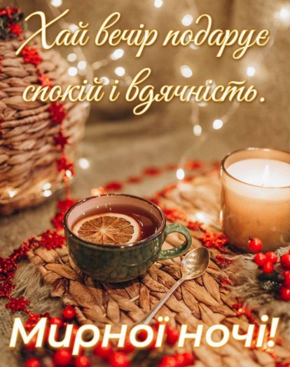 Спокійного зимового вечора!