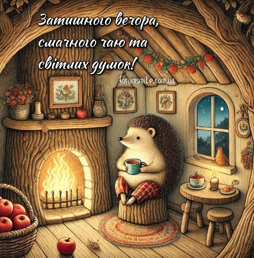 Затишного вечора, смачного чаю та світлих думок!