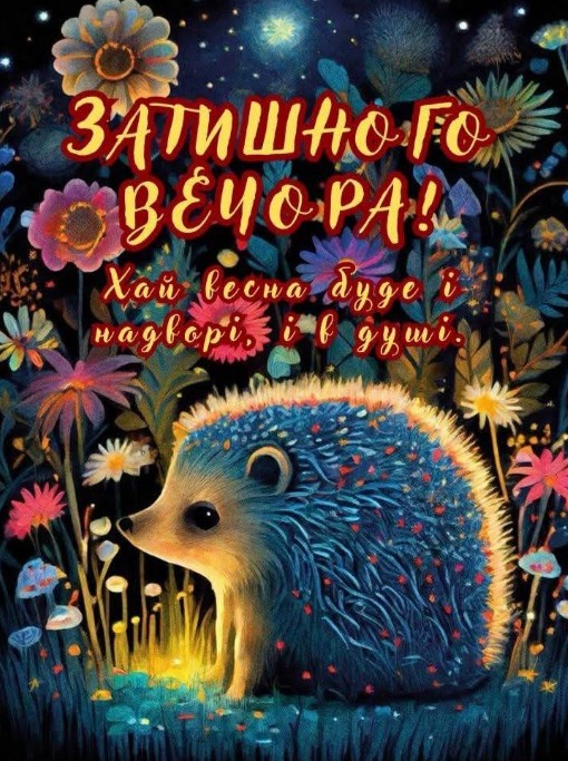Листівка Затишного вечора 