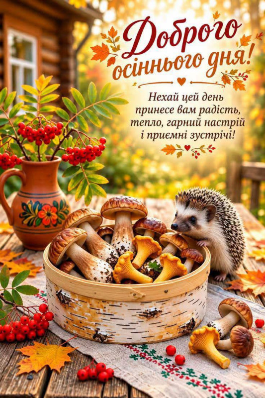 Листівка Доброго осіннього дня 