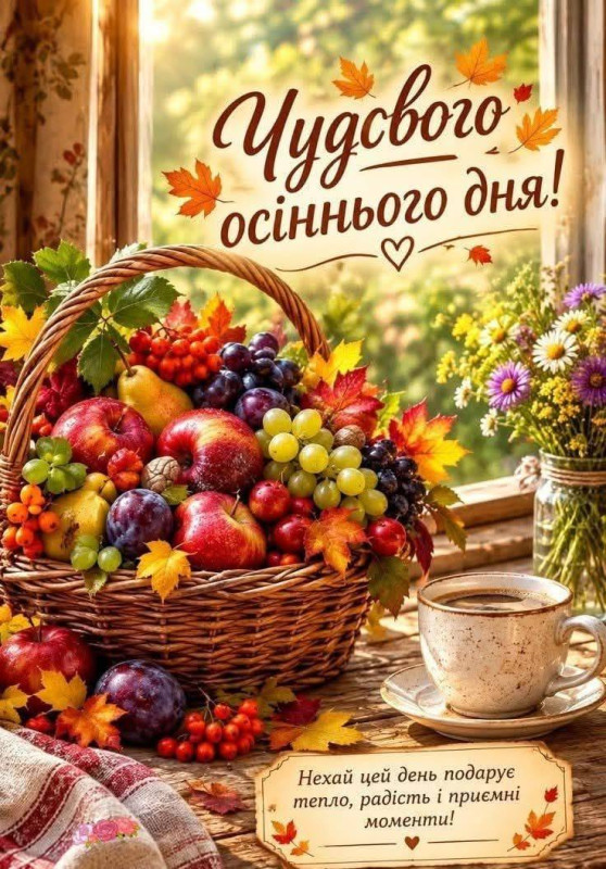 Листівка Чудового осіннього дня 