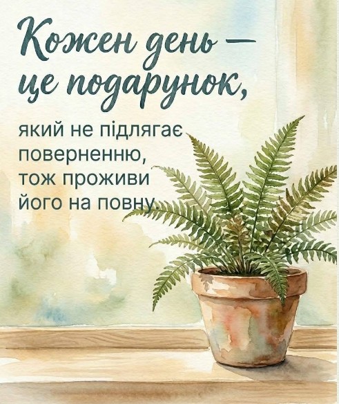 Листівка Кожен день — це подарунок