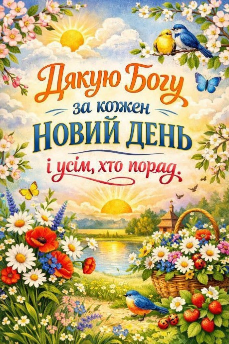 Дякую Богу за кожен новий день