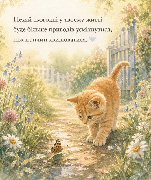 Листівка з побажанням гарного дня