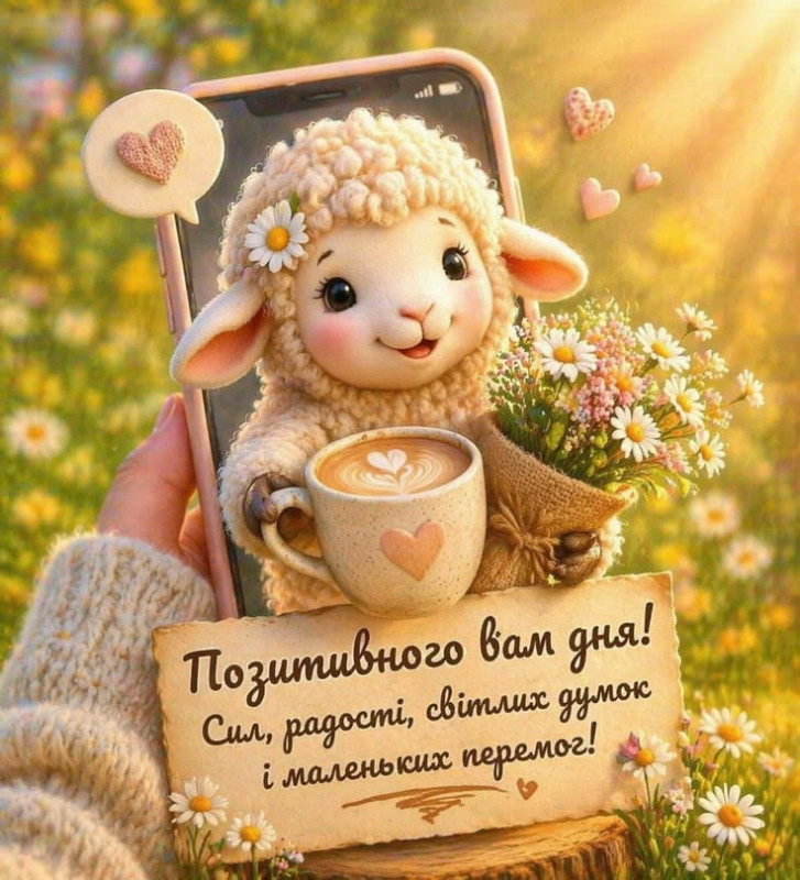 Листівка з побажанням гарного дня
