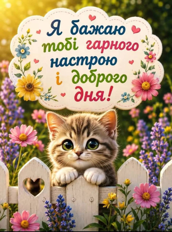 Бажаю гарного настрою і доброго дня