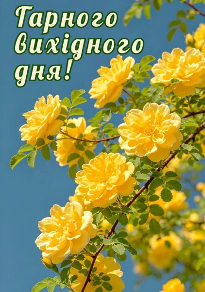 Гарного вихідного дня
