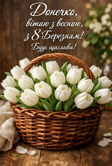 З 8 березня, донечко!